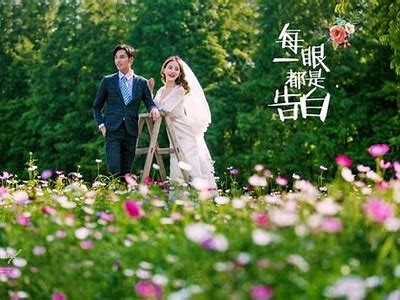 美丽的糖心主播婚纱照，展现甜蜜与优雅的时刻