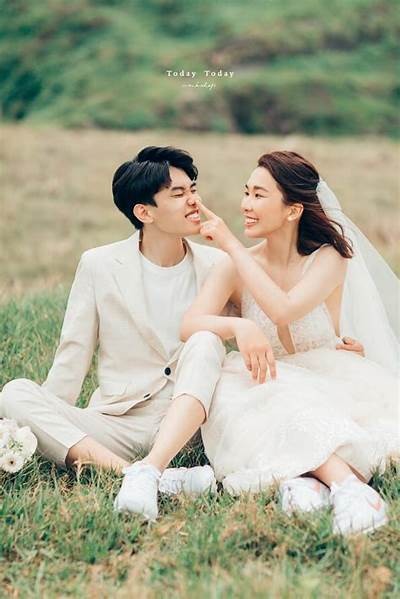 美丽的糖心主播婚纱照，展现甜蜜与优雅的时刻