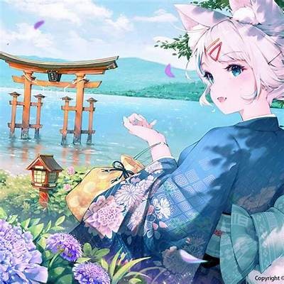 可爱的女孩主播头像，展现甜美气质与青春活力的形象设计。